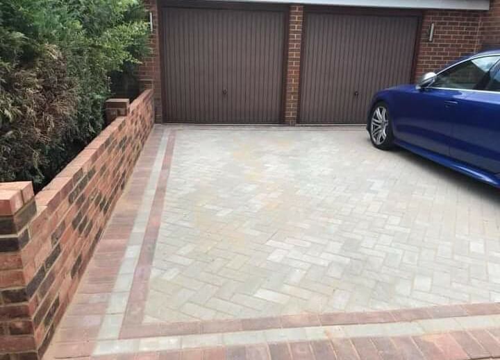 Block paved driveway