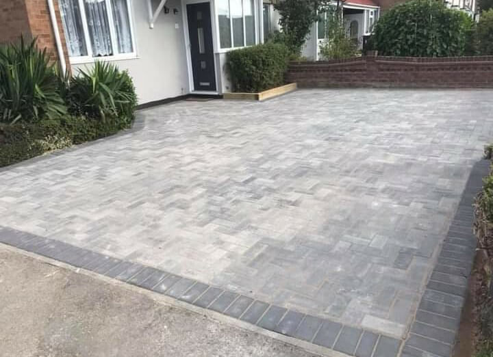 Block paving driveway