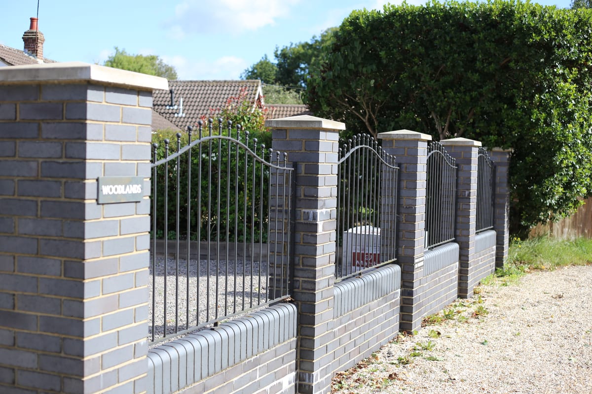 Walled front garden
