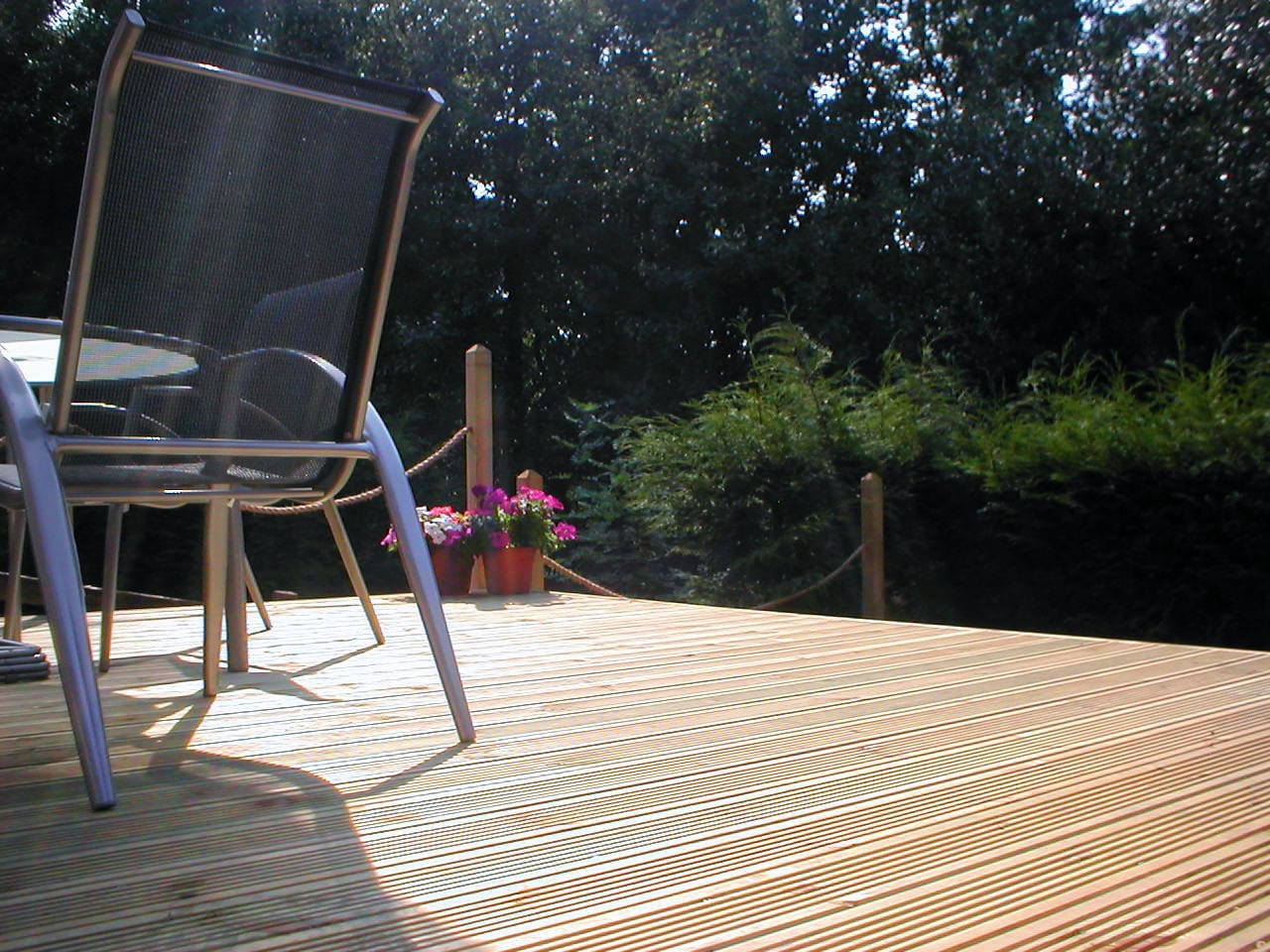 Wooden decking