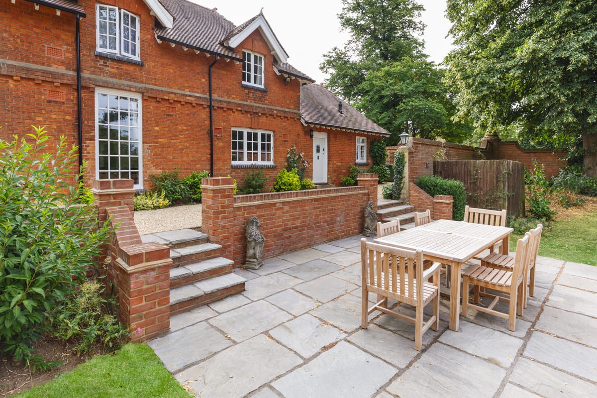 Patio steps seating