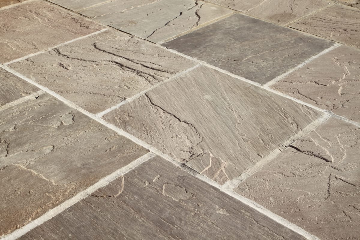 Freshly cleaned paving in Colchester