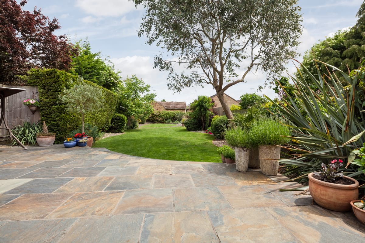 A designed garden in Colchester