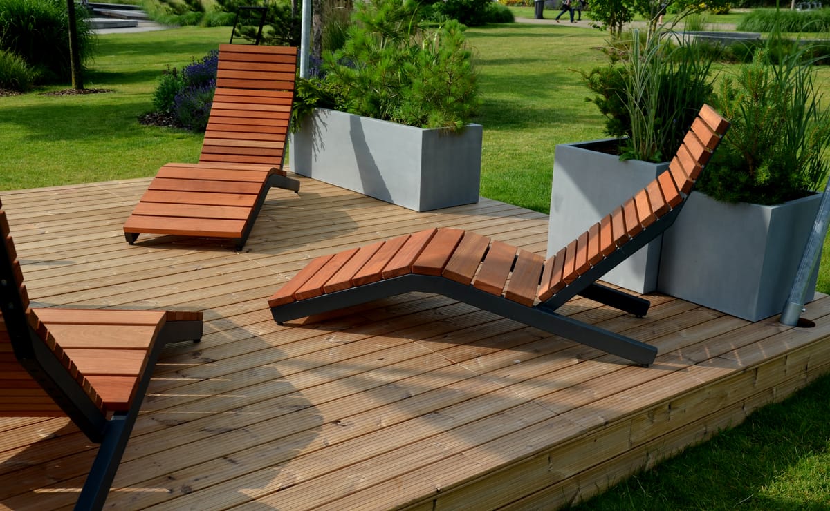 Garden decking in Colchester