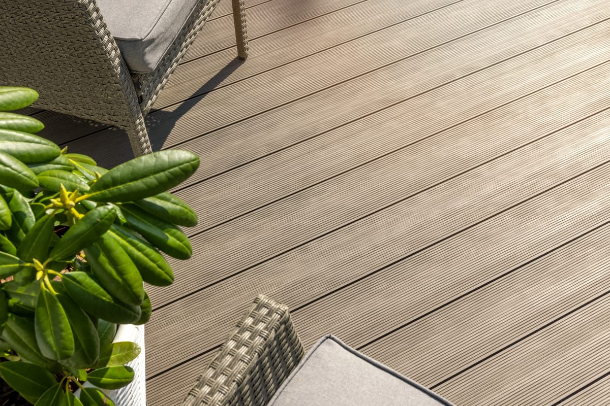 A hardwood deck in Colchester